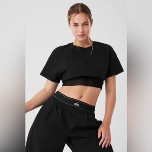 ALO Yoga Black Crop Top